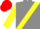 Silk - grey, Yellow Sash, Yellow Sleeves, Two Red Hoops, Red Cap