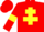 Silk - Red, Yellow cross of Lorraine and armlets