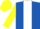Silk - ROYAL BLUE, white panel, yellow sleeves & cap