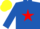 Silk - ROYAL BLUE, red star, yellow cap