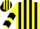 Silk - Yellow and Black stripes, chevrons on sleeves