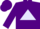 Silk - Purple, grey 'K' on Lavender Triangle on