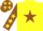 Silk - Yellow, Brown Star, Brown Sleeves, Yellow Stars, Brown and