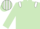 Silk - LIGHT GREEN, white epaulettes, striped cap