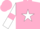 Silk - Pink, White star, White sleeves, Pink armlets