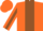 Silk - Orange, Brown Panel, Brown Stripe on Sleeves, Orange Cap