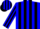 Silk - Blue and Black stripes