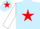 Silk - Light Blue, Red star on body and cap, White sleeves