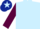 Silk - Light Blue, Dark Blue epauletes, Maroon sleeves, Dark Blue cap, Light Blue star