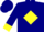 Silk - Navy Blue, Yellow Diamond with Navy Blue 'K' Front and Back, Yellow Cuffs, Na