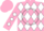 Silk - Hot Pink, white diamonds & 3/4 Circle back, diamonds on sleeves