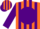 Silk - Orange, Orange '24' on Purple disc, Purple Stripes on Sleeves,