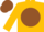 Silk - Gold, Brown disc, Brown Cap