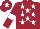 Silk - Maroon, White stars, armlets and star on cap
