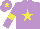 Silk - Mauve, Yellow star, armlets and star on cap