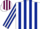 Silk - WHITE & DARK BLUE STRIPES,dk blue slvs,white stripes,maroon & white striped cap
