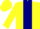 Silk - Yellow, Navy Blue Panel, Yellow Sleeves, Yellow & Navy Cap