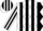 Silk - White, Black Stripes, Black Diamonds, Black Stripes &