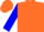 Silk - Orange, Blue Circled KE, BLue Bars on sleeves