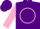 Silk - Purple, Pink Circle, Pink Circle on Sleeves, Purple Cap