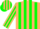 Silk - Tan, Green Tree on Back, Green Stripes on Brown S