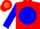 Silk - Red,Orange 'C' in Blue disc,Orange Cheverons on Blue Sleeves