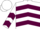 Silk - White, Green and Gold Emblem, Maroon Chevrons on