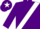 Silk - Purple, White sash and star on cap