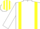 Silk - WHITE, yellow braces, striped cap