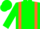 Silk - Green, Orange Braces, Green and Or