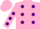 Silk - Pink, purple spots on body & sleeve, purple c