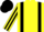 Silk - Yellow, Black braces, striped sleeves, Black cap