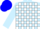 Silk - Light Blue and White Blocks, Blue Cap, White Visor