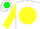 Silk - White, Green 'VF' on Yellow disc, Yellow Sleeves