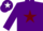 Silk - PURPLE, Wine star, Purple sleeves, Purple cap & White star