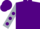 Silk - Purple, Silver Sleeves, Purple spots, Purple Cap
