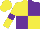 Silk - Yellow and Purple (quartered), Yellow sleeves, Purple armlets