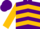 Silk - Purple, Gold Chevrons, Purple and Gold Halves on Sleeves