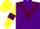 Silk - Purple, Maroon chevron, Yellow sleeves, Maroon armlets, Yellow cap