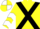Silk - Yellow, Black cross belts, Yellow and White chevrons on sleeves, quartered cap
