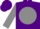 Silk - Purple, purple 'FM' on grey disc, grey sleeves, purple cap