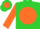 Silk - Lime Green, Orange disc,Green 'L', Orange Sleeves, Two Gre