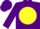 Silk - Purple, Purple 'DASL' on Yellow disc, Purple Cap