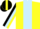 Silk - Yellow, Black BPS on Light Blue Panel, Yellow and Light Blue