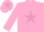 Silk - Pink, Mauve star and star on cap