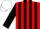 Silk - Red, White R, White and Black Stripes on Sleeves, White Cap