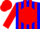 Silk - Blue, blue 'H' on red disc, red stripes on sleeves, red cap