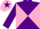Silk - Purple and Pink diabolo, Purple sleeves, Pink cap, Purple star