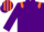 Silk - Purple, Orange epaulets, striped cap