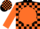 Silk - Black, black 'C' on orange disc, orange blocks on sleeves, orange